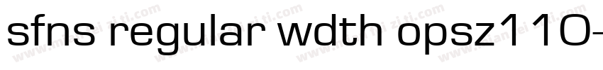 sfns regular wdth opsz110字体转换